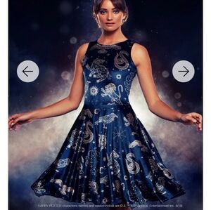 Blackmilk Clothing Magic Sky Velvet Longline Princess Dress Size Small